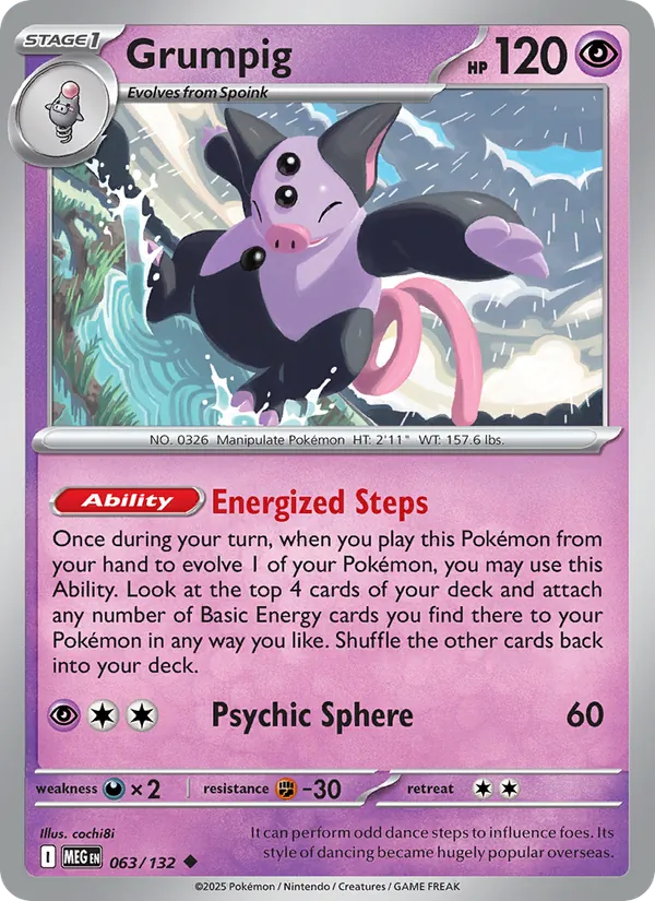 Grumpig #063 – Mega Evolution card