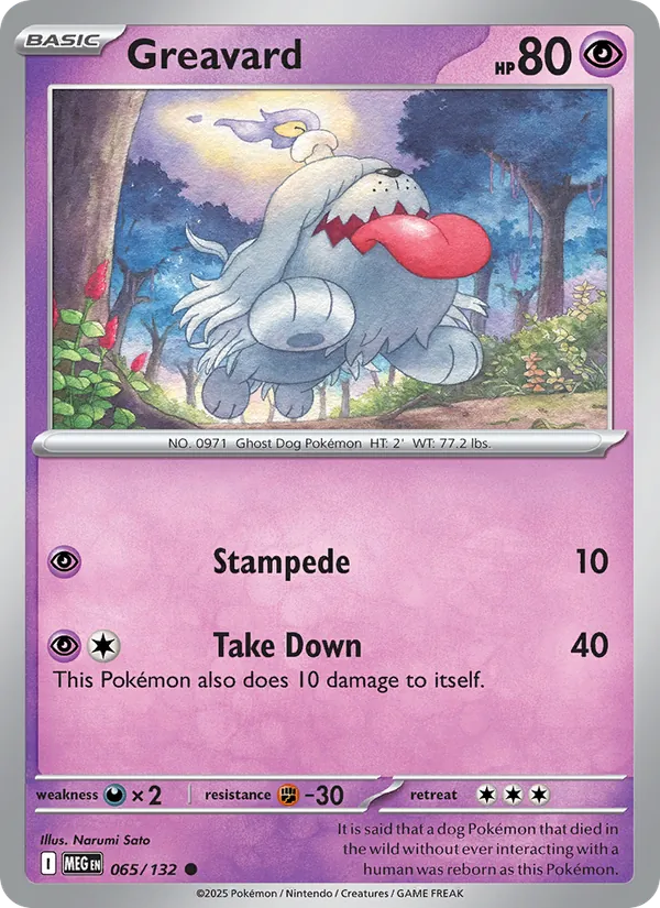 Greavard #065 – Mega Evolution card