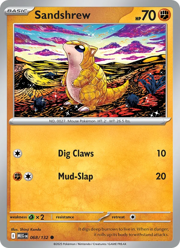Sandshrew #068 – Mega Evolution card