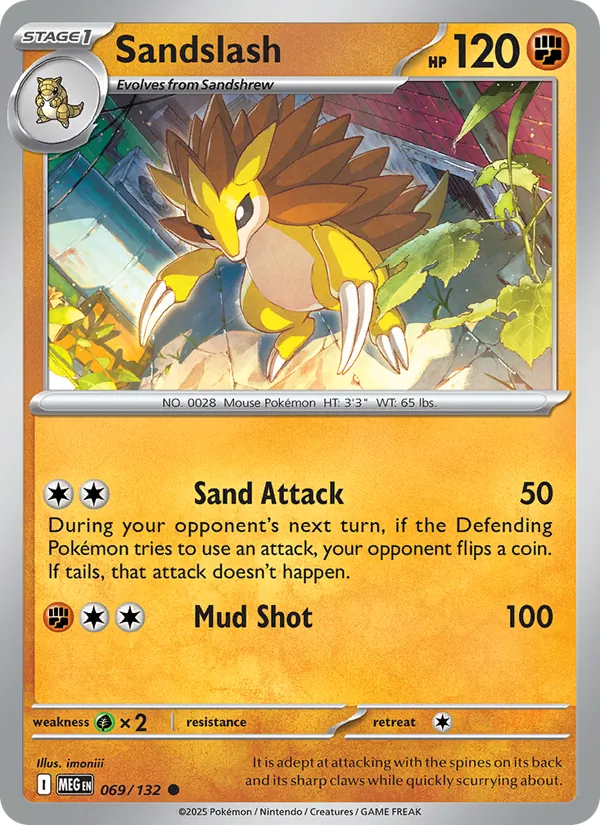 Sandslash #069 – Mega Evolution card