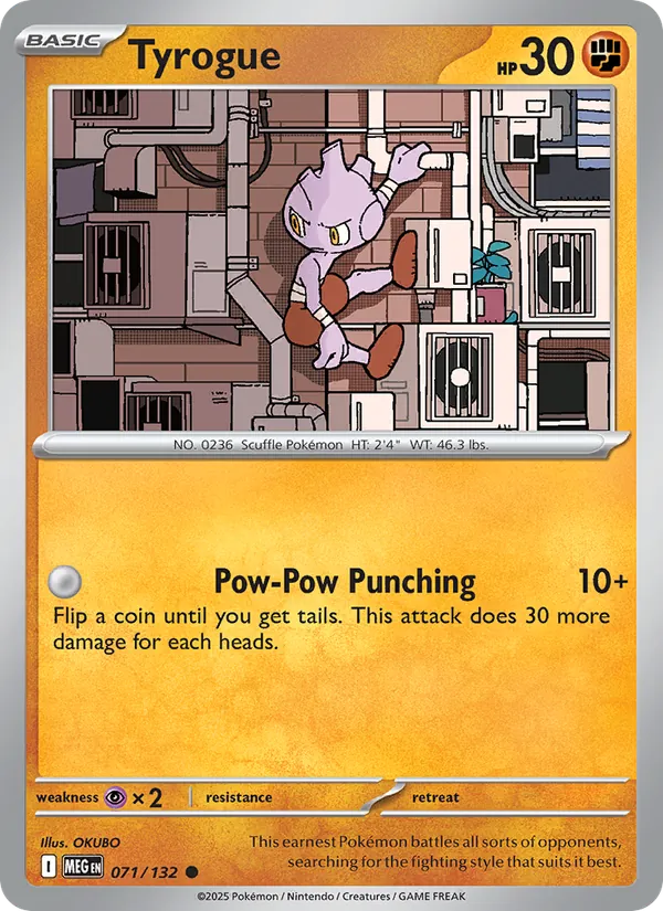 Tyrogue #071 – Mega Evolution card