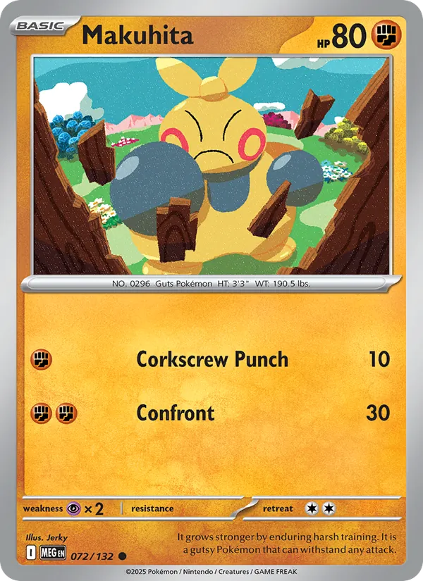 Makuhita #072 – Mega Evolution card