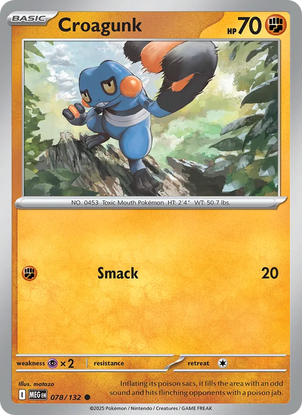 Croagunk #078 – Mega Evolution card
