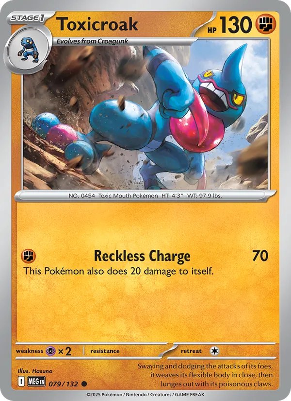 Toxicroak #079 – Mega Evolution card
