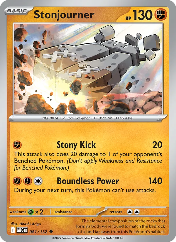 Stonjourner #081 – Mega Evolution card