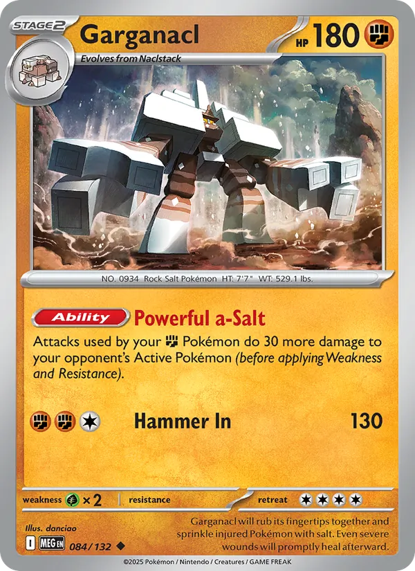 Garganacl #084 – Mega Evolution card