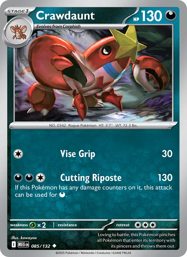 Crawdaunt #085 – Mega Evolution card