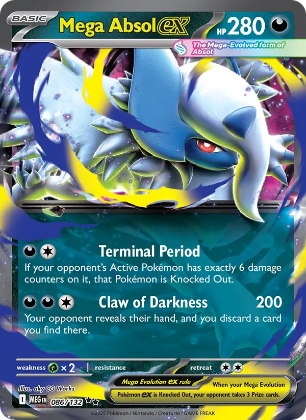 Mega Absol ex #086 – Mega Evolution card