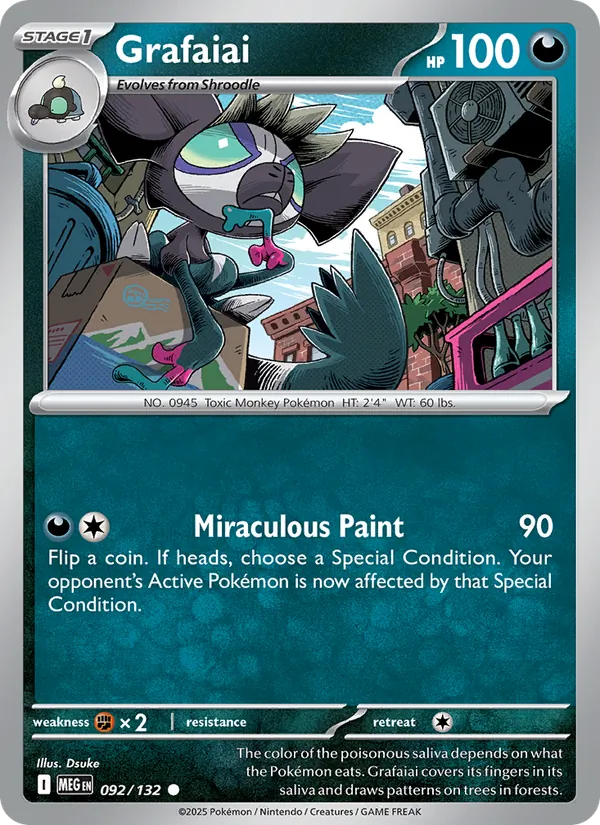 Grafaiai #092 – Mega Evolution card