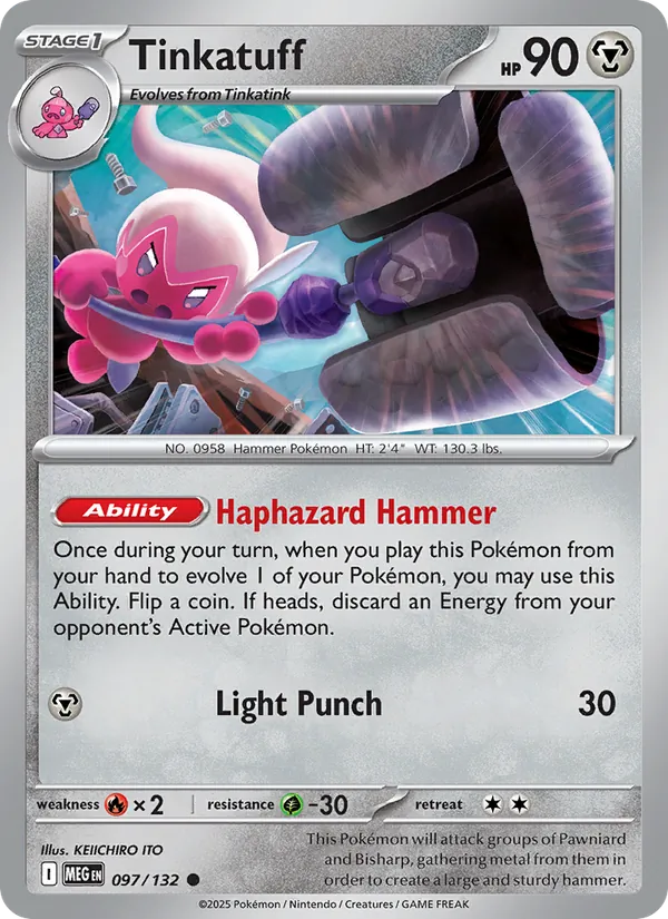 Tinkatuff #097 – Mega Evolution card