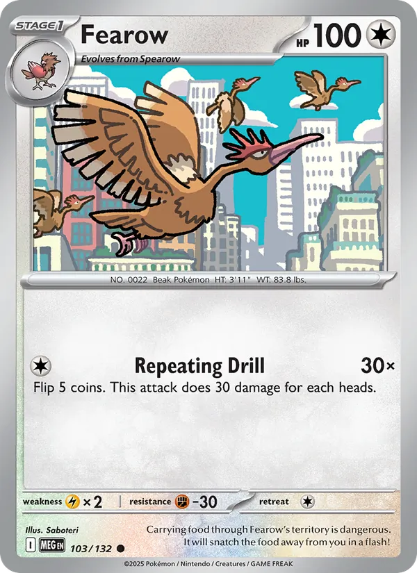 Fearow #103 – Mega Evolution card