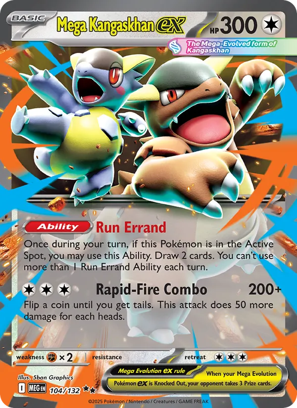Mega Kangaskhan ex #104 – Mega Evolution card