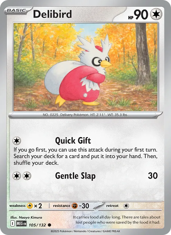 Delibird #105 – Mega Evolution card