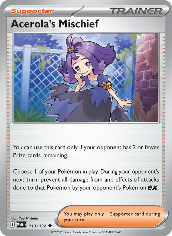 Acerola's Mischief #113 – Mega Evolution card