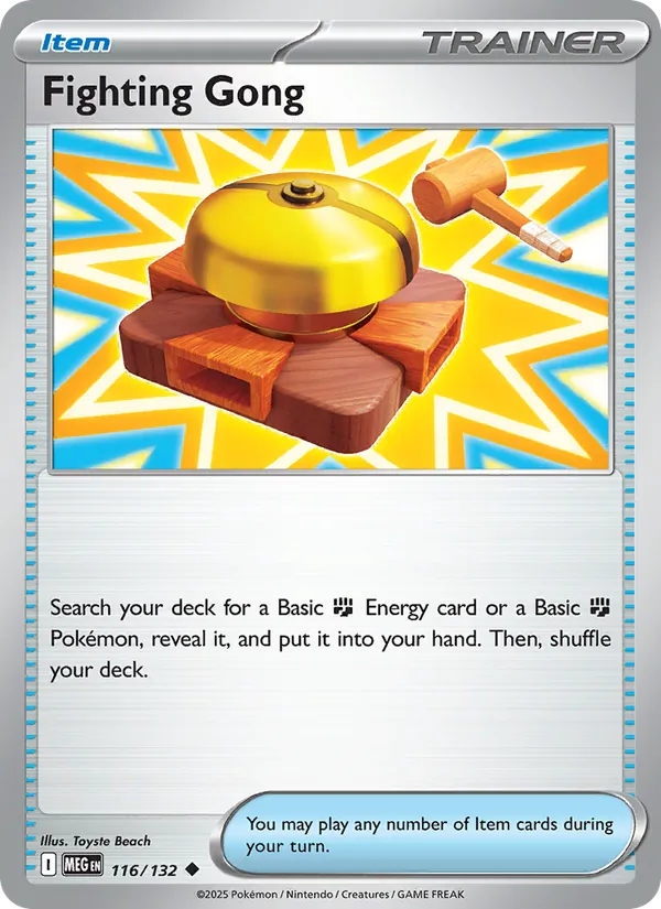 Fighting Gong #116 – Mega Evolution card