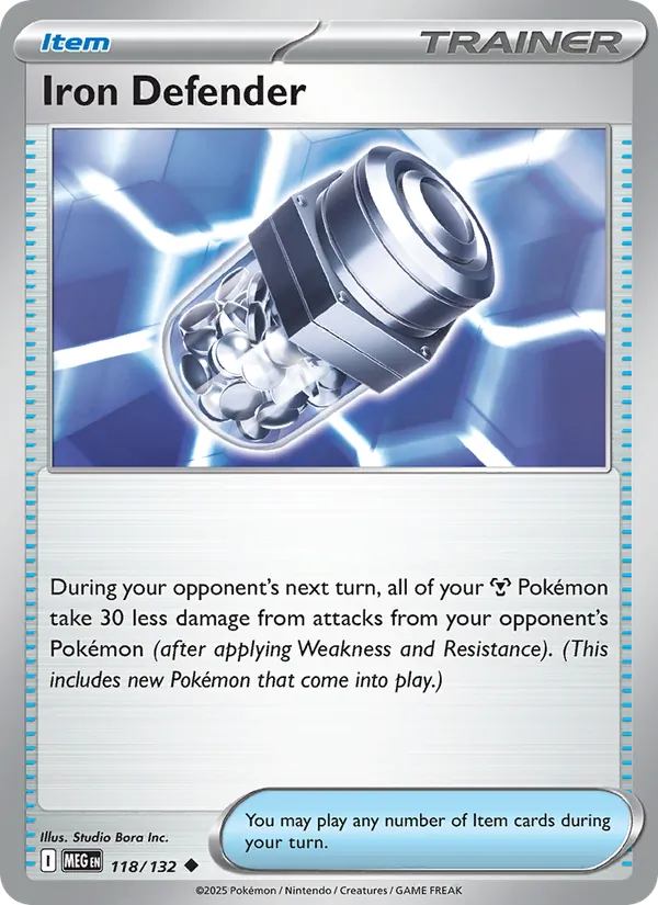 Iron Defender #118 – Mega Evolution card