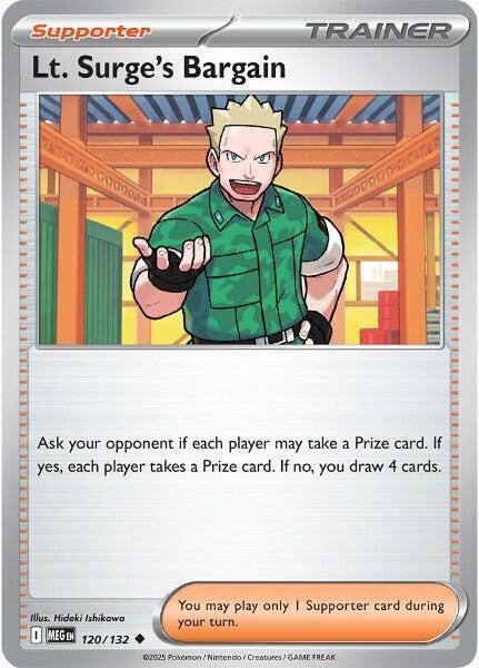 Lt. Surge's Bargain #120 – Mega Evolution card