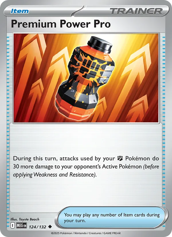 Premium Power Pro #124 – Mega Evolution card
