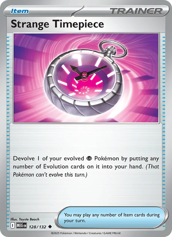 Strange Timepiece #128 – Mega Evolution card