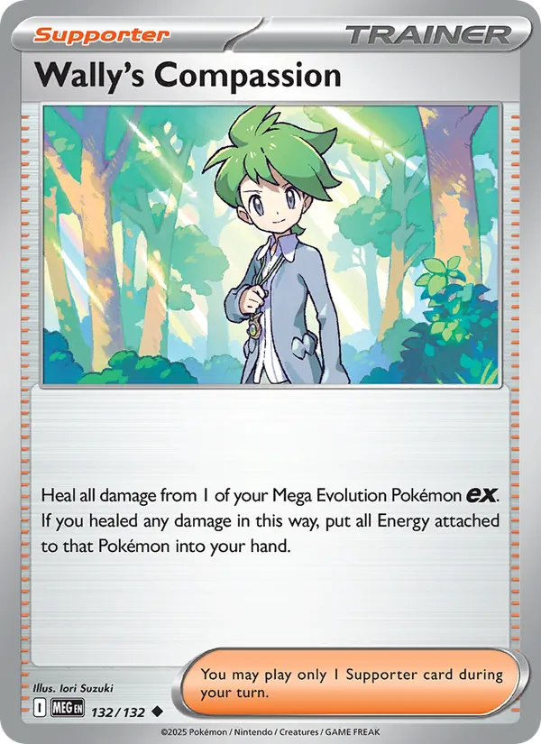 Wally's Compassion #132 – Mega Evolution card