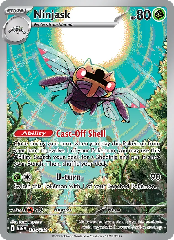 Ninjask #137 – Mega Evolution card