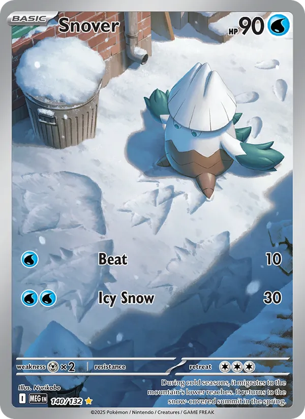 Snover #140 – Mega Evolution card