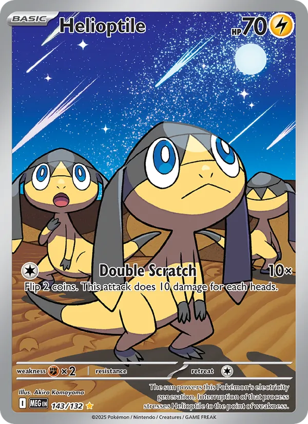 Helioptile #143 – Mega Evolution card