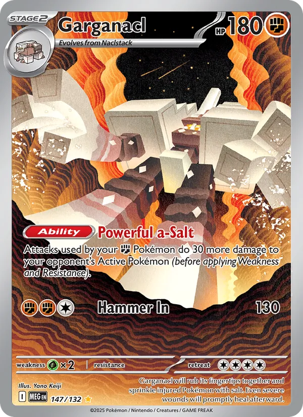 Garganacl #147 – Mega Evolution card