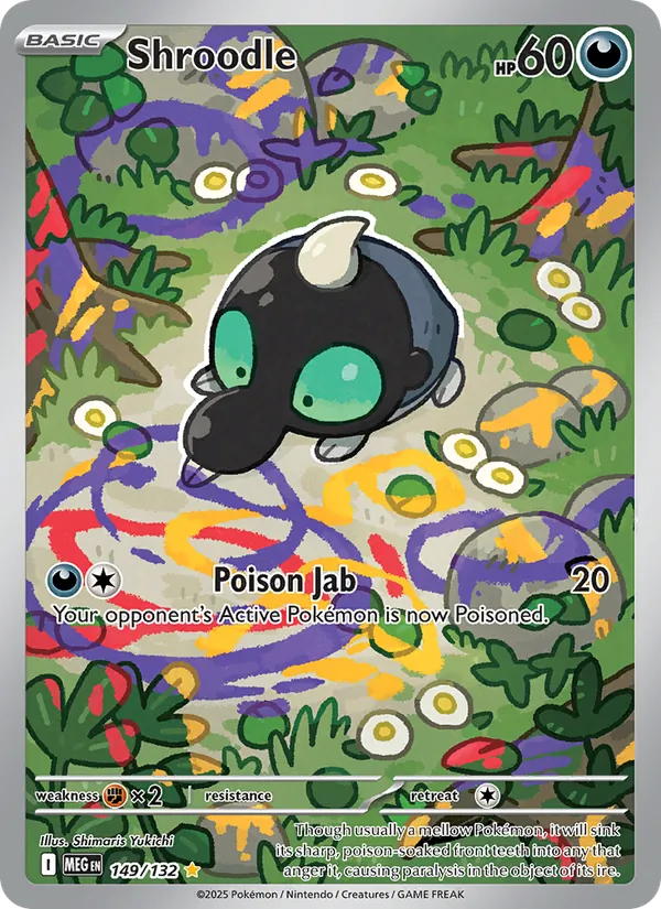 Shroodle #149 – Mega Evolution card