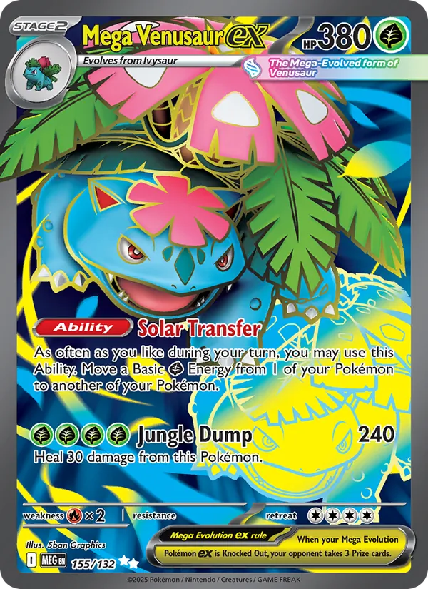 Mega Venusaur ex #155 – Mega Evolution card