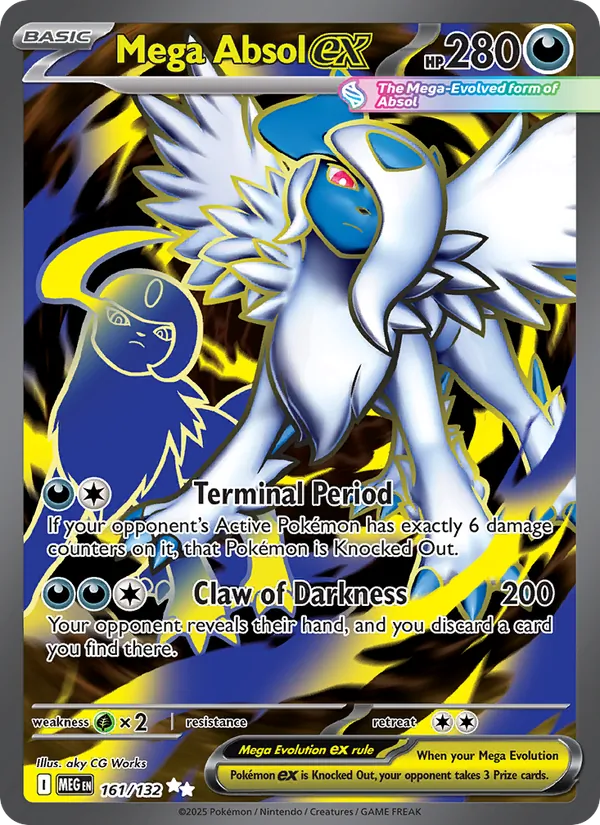 Mega Absol ex #161 – Mega Evolution card