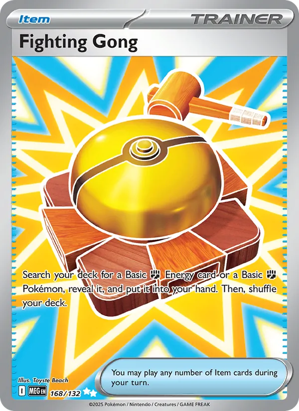 Fighting Gong #168 – Mega Evolution card
