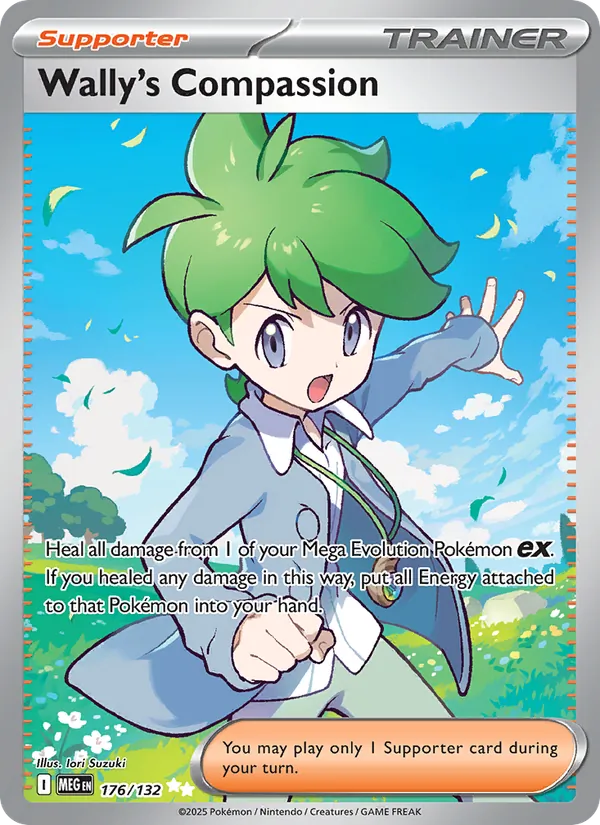 Wally's Compassion #176 – Mega Evolution card