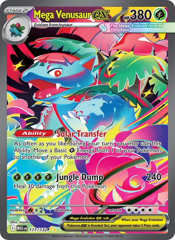 Mega Venusaur ex #177 – Mega Evolution card