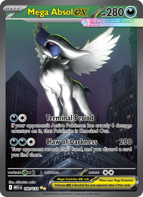 Mega Absol ex #180 – Mega Evolution card