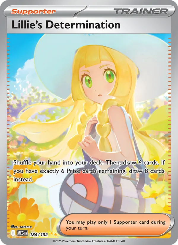 Lillie's Determination #184 – Mega Evolution card