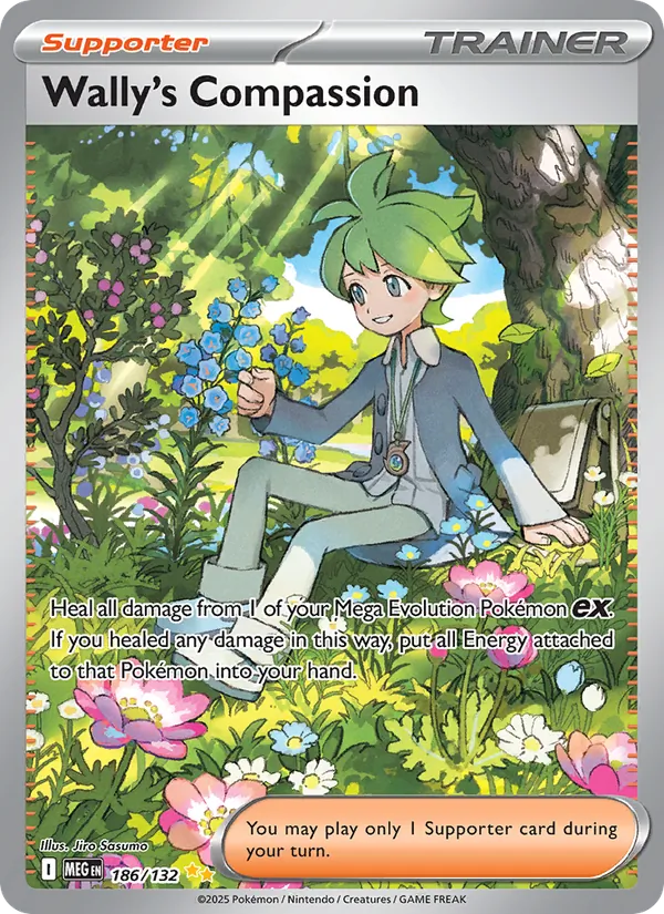 Wally's Compassion #186 – Mega Evolution card