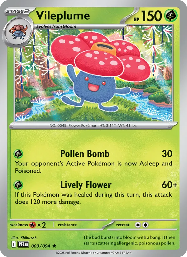 Vileplume #003 – Phantasmal Flames card