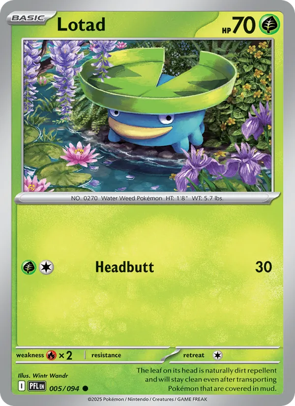 Lotad #005 – Phantasmal Flames card