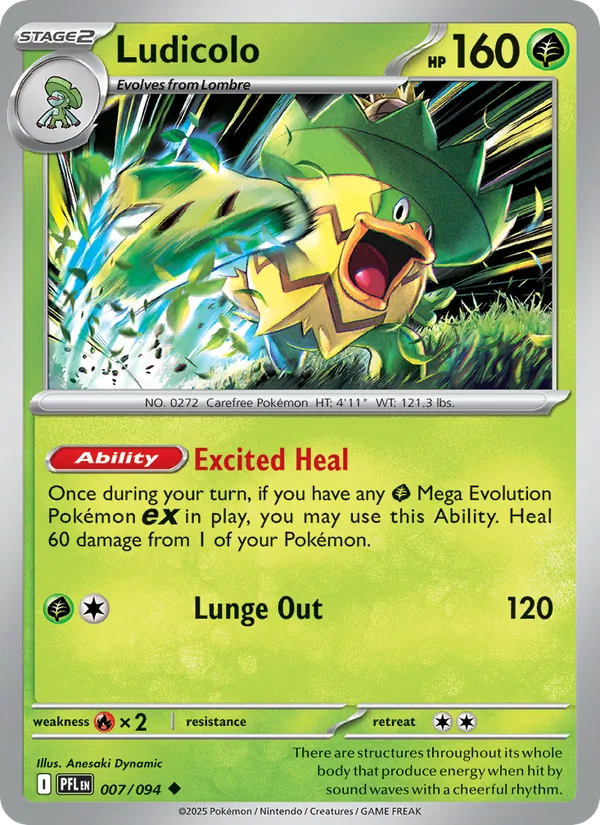 Ludicolo #007 – Phantasmal Flames card