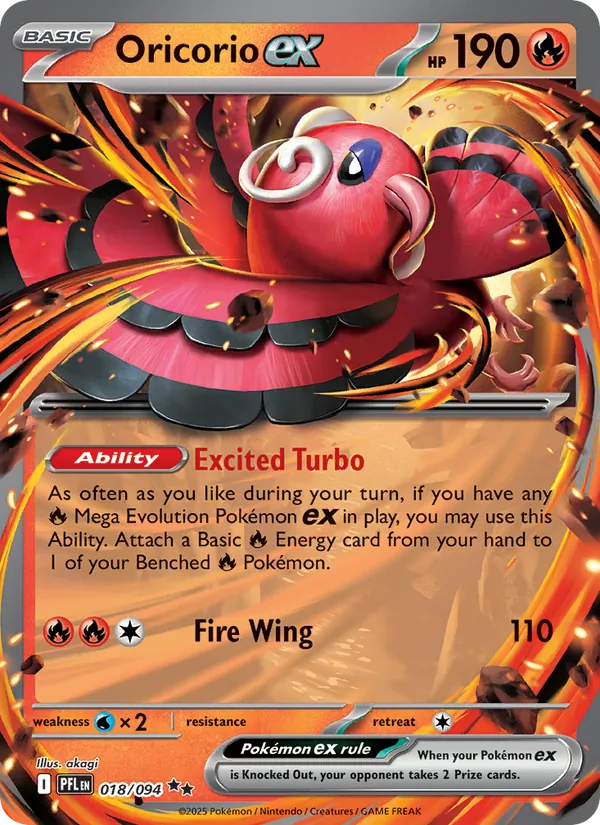 Oricorio ex #018 – Phantasmal Flames card