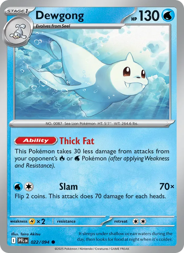 Dewgong #022 – Phantasmal Flames card