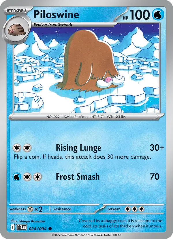 Piloswine #024 – Phantasmal Flames card