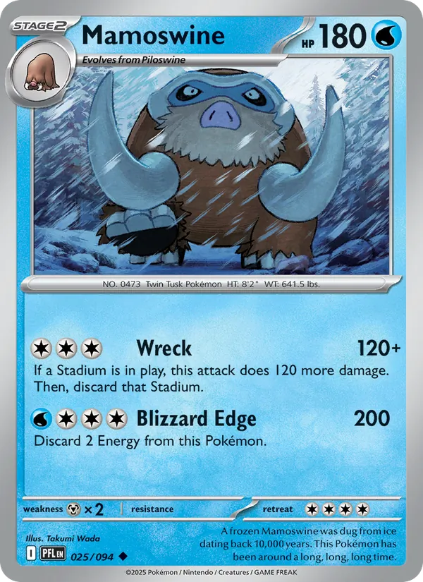 Mamoswine #025 – Phantasmal Flames card