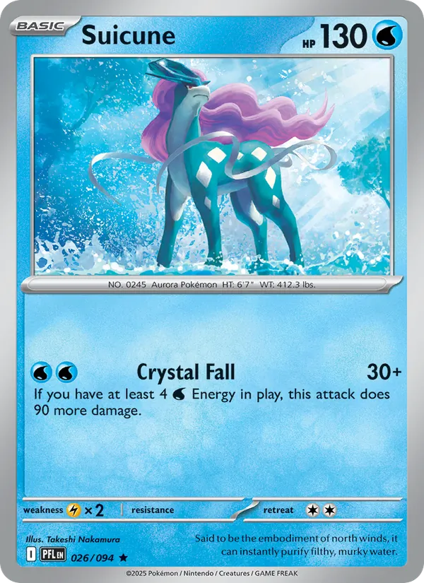 Suicune #026 – Phantasmal Flames card