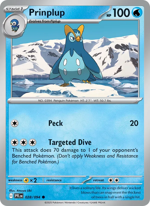 Prinplup #028 – Phantasmal Flames card