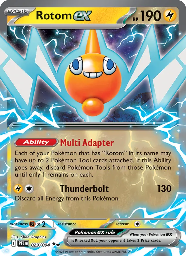 Rotom ex #029 – Phantasmal Flames card
