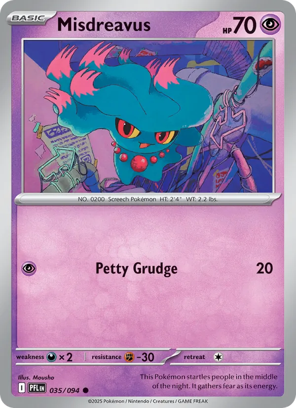 Misdreavus #035 – Phantasmal Flames card