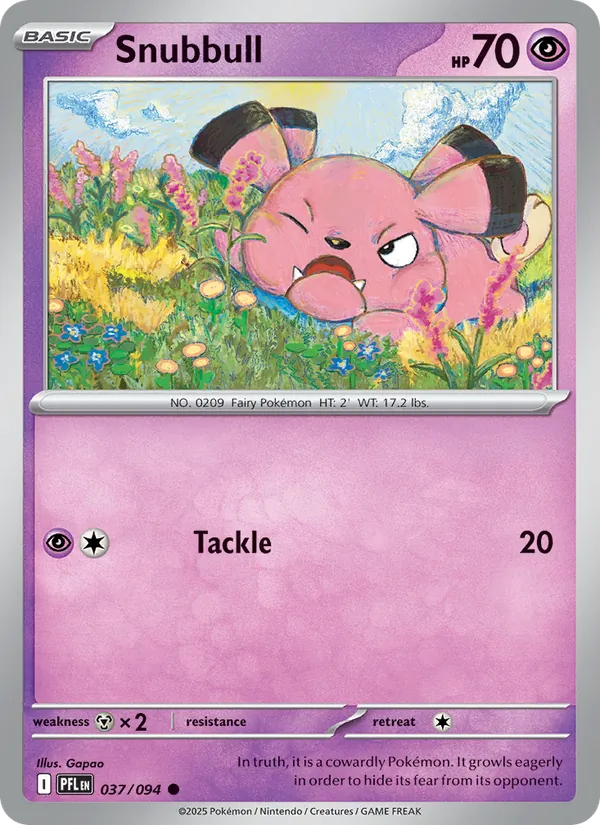Snubbull #037 – Phantasmal Flames card