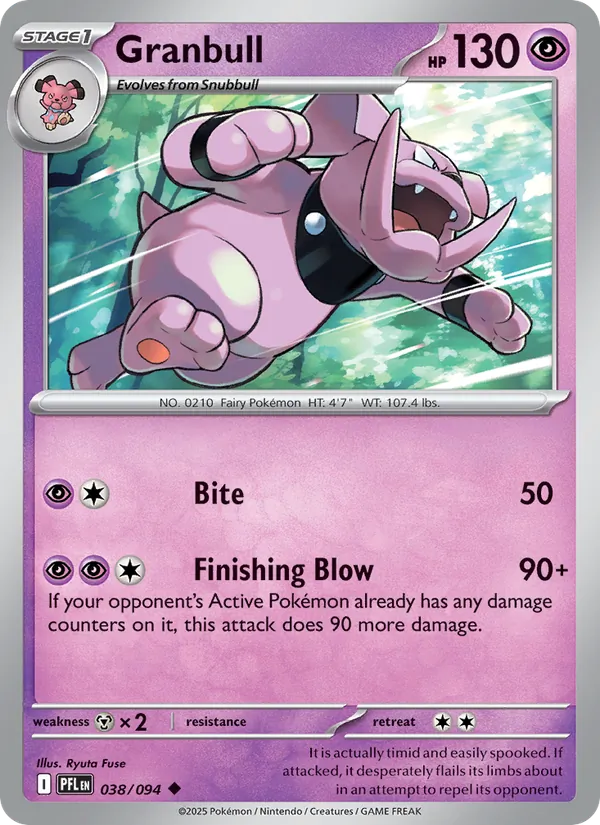 Granbull #038 – Phantasmal Flames card
